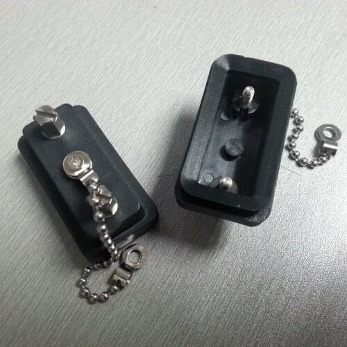 DB9 Waterproof Male/Female Cap VGA Connevtor 9Pin Case Black Socket for Cable Adapter DIY