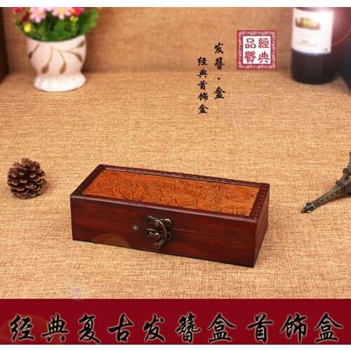 Hand Box headdress Bob shoot props to do the old storage box retro wooden jewelry box engraved logo