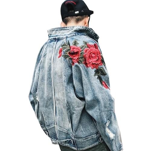 Denim jacket mens and womens light blue warm jacket plus size denim girl thickening XL size winter new