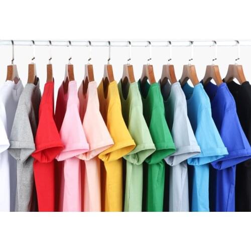 Summer New 100% Cotton Tee T-shirt for men High Quality Solid Color short Sleeve Loose Tshirts Oversize Tops Men Clothing Daily