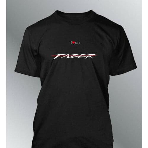 T-Shirt Fits Fazer Mens Crew Moto Fz1 Fz6 Motorycle Unisex Tees