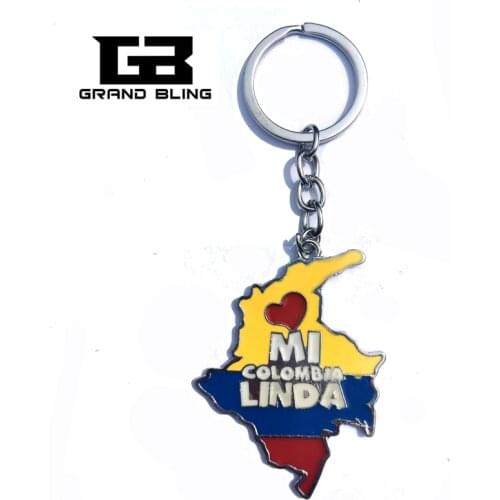 State Theme Gift "Colombia" Key Chain Souvenir Wholesale