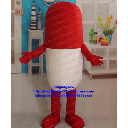 Capsule Collocystis Kaps- Medicine Drug Pharmacon Pill Mascot Costume Adult Character Farewell Banquet Holiday Celebrate zx1135