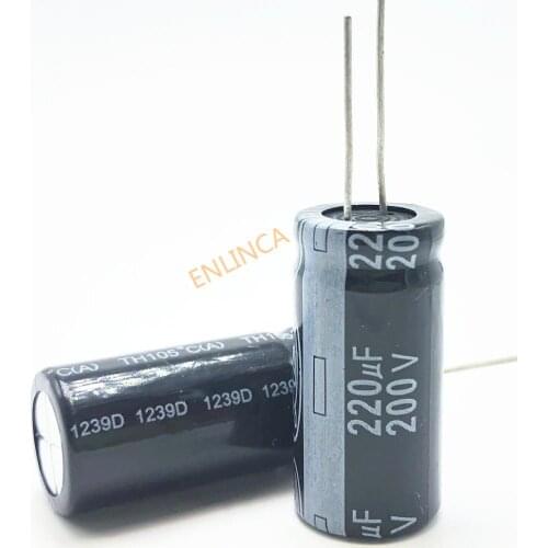 Best quality 200V 220UF 18*30MM 20% RADIAL aluminum electrolytic capacitor 220000nf 200V220UF 20