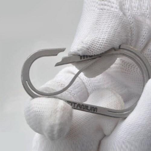 YOUGLE Titanium alloy Multi-function keychain Backpack Quickdraw Carabiners