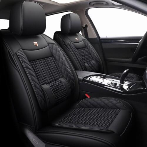 New Leather&ice silk car seat covers For Skoda Octavia Fabia Superb Rapid Yeti Spaceback Joyste Jeti car accessories car sticker