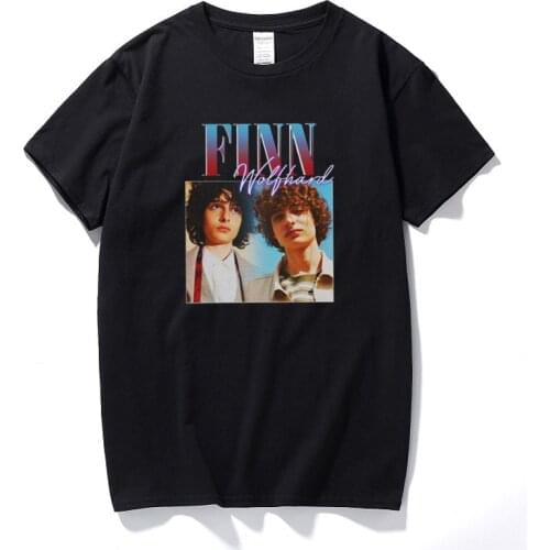 New Arrival 2021 Harajuku Streetwear Tshirts Finn Wolfhard Vintage Rapper T Shirt For Men Fashion Hip Hop Cotton T-shirt EU Size