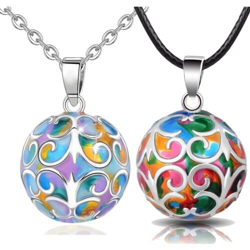 Eudora Pregnancy bola harmony Pendant Rainbow colors harmony bola ball Necklace for pregnant woman pregnancy good mom gift B273