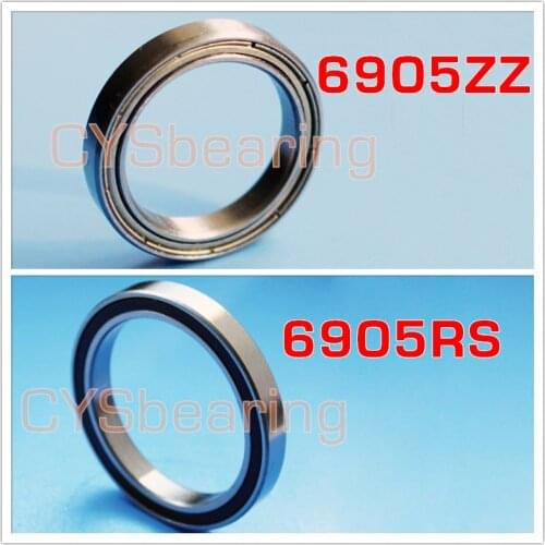 Ball bearing 6905ZZ 6905 2RS S 6905RS 6905RZ 25*42*9 mm S6905RS plastic ceramic ZRO2 stainless SUS440 304bike hub bearing F6905Z