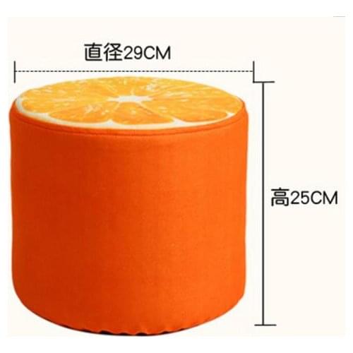 29*25CM Modern Washable Fruit Stool Children Shoes Stool Cartoon Sofa Stool