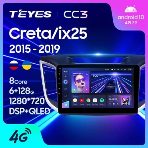 TEYES CC3 For Hyundai Creta IX25 2015 2016 2017 2018 2019 Car Radio Multimedia Video Player Navigation stereo No 2din 2 din DVD