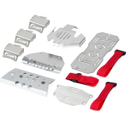 Upgrading Stainless Steel Chassis Armor Protective Plate Axle Guard For Trx-6 G63 RC Crawler