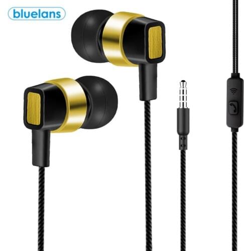 3.5mm Universal Dual Speakers Headset Ring Subwoofer Earbphone with Microphone Compound double Dynamic