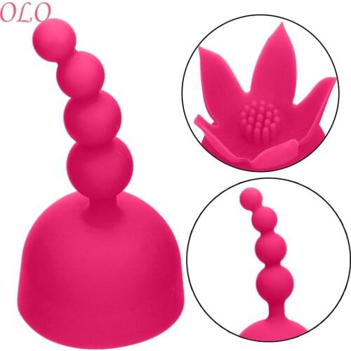 OLO AV Rod Head Cap Magic Wand Sex Toys for Women Attachment G-spot Stimulate Vibrator Accessories Clitoris Stimulation