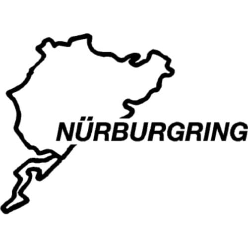 6" Wide Nurburgring Racing Track Funny Vinyl Decal Sticker Car Stickers Window