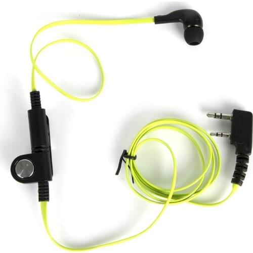 Green Fashion Noodle Style Earbud Headphone K plug for KENWOOD Baofeng BF888s UV