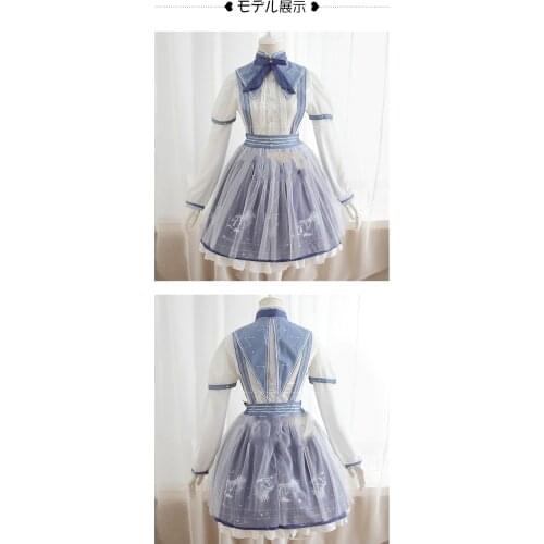 Anime Cosplay Love Nikki Costume Nikki Sissy Maid Dress Outfit Women Japanese Sweet Gothic Lolita Halloween Costumes New