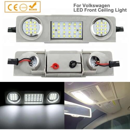 1Pcs No Error LED Dome Light Roof Reading Lamps Car Accessories For Skoda Octavia Superb Yeti Seat Alhambra Leon VW Golf Passat
