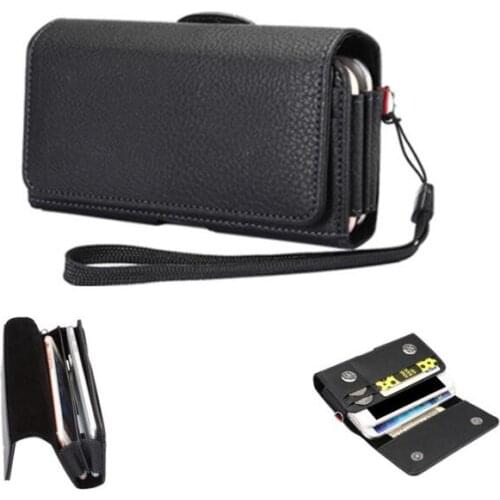 Horizontal Strap Leather Holster Belt Clip Case Pouch For Huawei P10 P20 Mate 20 10 Lite Honor Play 8A View V20 V10 7X 10 9 8 5A
