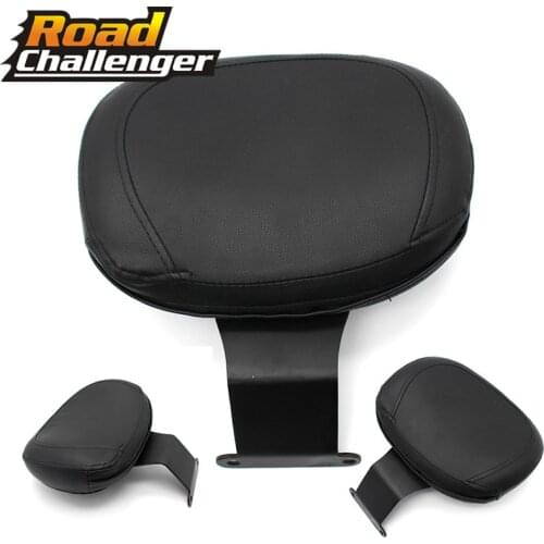 For Honda Shadow VT400 VT750 Black Backrest Sissy Bar Cushion Pad