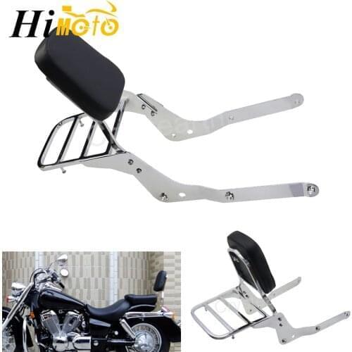 For Honda Shadow VT750C Aero 2004 2005 2006 2007 2008 2009-2012 Motorcycle Passenger Rear Sissy Bar Backrest w/ Luggage Rack