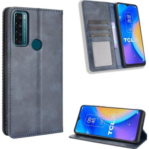 For TCL 20 SE Wallet Flip Style PU Leather Phone Bag Cover For TCL 20 SE 20SE With Photo Frame
