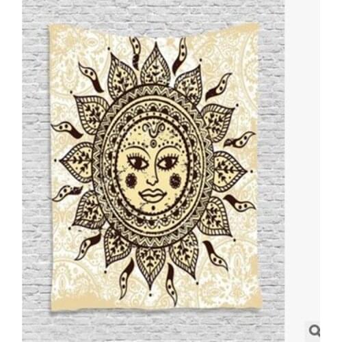 India Tapestry Flower Printed Mandala Wall Carpet Hanging Bohemia Beach Cappa Beach Mat Bedspread Gypsy Yoga Mat Blanket