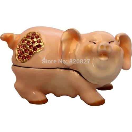 Hot-selling pig piggy bank metal piggy bank piggy bank gift pig shape money box pig jewelry box