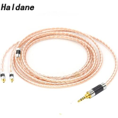 Haldane HIFI Carbon Fiber Custom Made 8 Core MMCX Cable Earphone Headphone Upgrade Cable for SE846 SE535 SE315 SE215 UE900