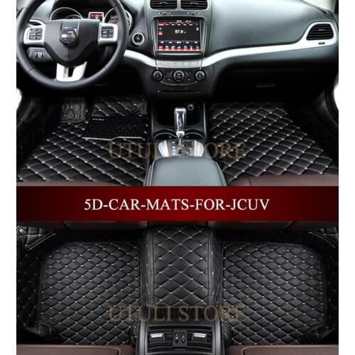 Leather Car floor mats for Dodge Journey JCUV Durango Journey RAM Nitro custom fit car all weather carpet floor liners foot mats