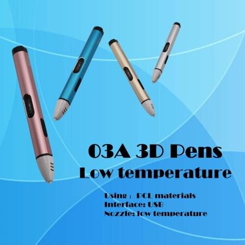 LIHUACHEN USB 3D Pen Kids Drawing Pen Childs Birthday Gift Use PCL Filament Best 3D Printer Pen