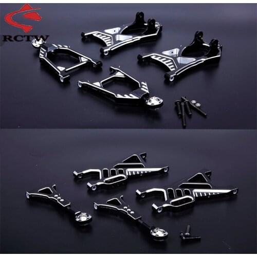 CNC Metal Front Rear Suspension A-Arm Kit for 1/5 HPI Rofun Baha Rovan KM Baja 5B 5T 5SC Truck Spare Toys Parts