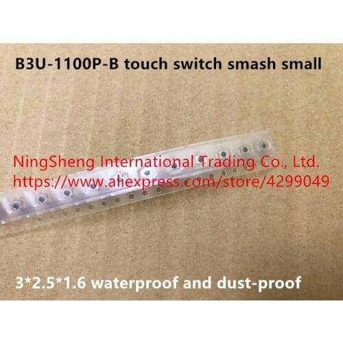 Original new 100% B3U-1100P-B touch switch smash small 3*2.5*1.6 waterproof and dust-proof