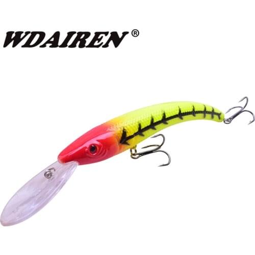 WDAIREN Minnow Fishing Lure 15.5cm 16g bending Artificial Hard Bait Floating Fishing Lure Carp Wobbler Fishing Lures Tackle