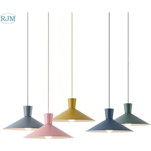 Nordic Simple Creative Personality Pendant Lights Single Head LED hang lamps for Living Room Bar Coffee Shop Bedroom Luminaries