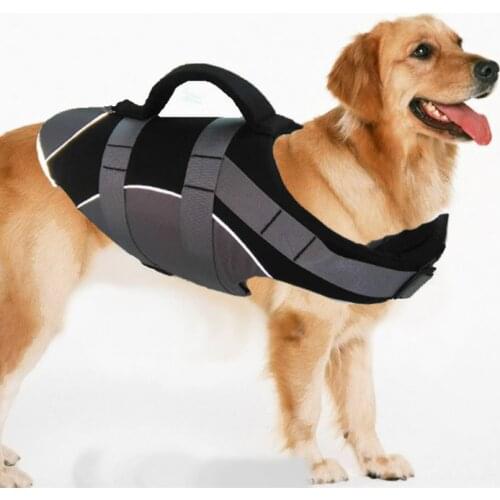 Pet Life Jacket Swimsuit Oxford Fabric Safety Life Saving Harness Traction Dog Swimming Preserver Summer Swimwear Safety Clothes