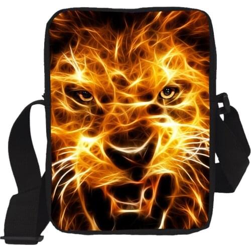 Cool Crazy Animal Mini Messenger Bags Men Women Tiger Crossbody Bags Women Mini Travel Shoulder bag Bolsos Mujer Christmas Gift