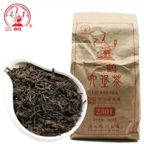 Three Cranes Sanhe 2015 Loose Liupao Tea 2301 Dark Chinese Tea Aged Tea 250g