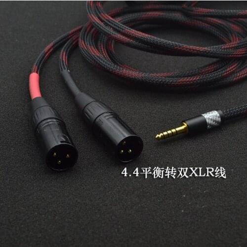 XLR audio cable 4.4mm balanced turn 2XLR pha2a wm1a 1z zx300a 4.4mm to double XLR
