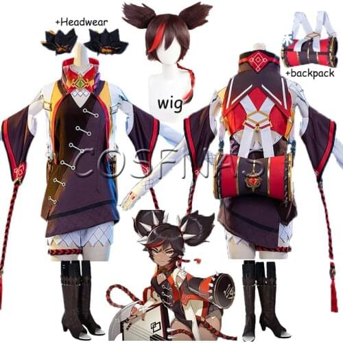 Genshin Impact Cosplay XINYAN Cosplay Costume Game Genshin Impact Costume for Women Halloween Suit Sexy Outfit Wigs and shoes