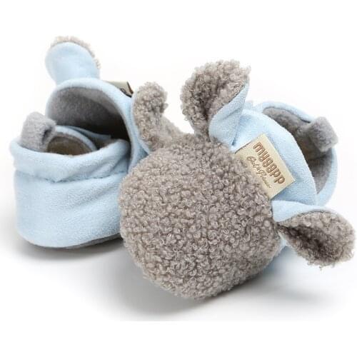 Winter Cute Lamb Animal Baby Girls Shoes Fleece Warm Toddler Infats Girl Flock Shoes Newborn Baby Soft Sole Prewalker Sneakers