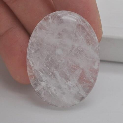 40x30MM Clear Crystal Stone Oval Cabochon CAB GEM Jewelry Making 1PCS H110