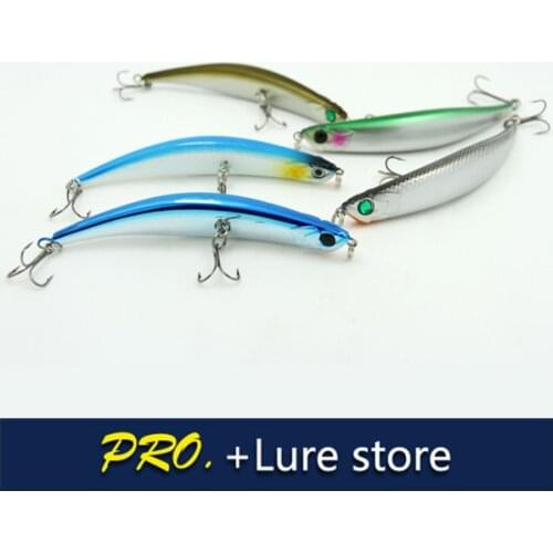 15pcs a lot 11.5cm 11g Bend minnow fishing lure banana minnow lure electroplate died minow lure bait