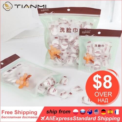 50-100pcs Disposable Wipe Soft Cotton Skin Friendly Makeup Compressed Towel Portable Travel Magic Face Care Expandable Sports