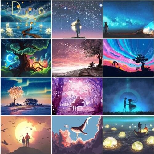 5D Diamond Painting Cross Stitch Full Square Cartoon Picture of Rhinestone DIY Diamond Mosaic Diamond Embroidery