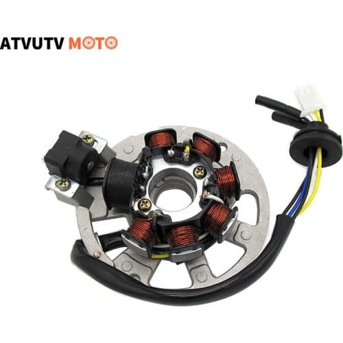 7 coil 5 wire Ignition Magneto Stator For 2 Stroke Scooter JOG 90 Chinese 50 50cc 90 90cc Scooter ATV Quad