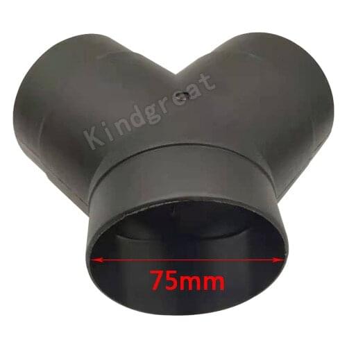 75mm Car Air Parking Heater Ducting Y Shape Air Vent Outlet Connector For Eberspacher Domestic Webasto Propex