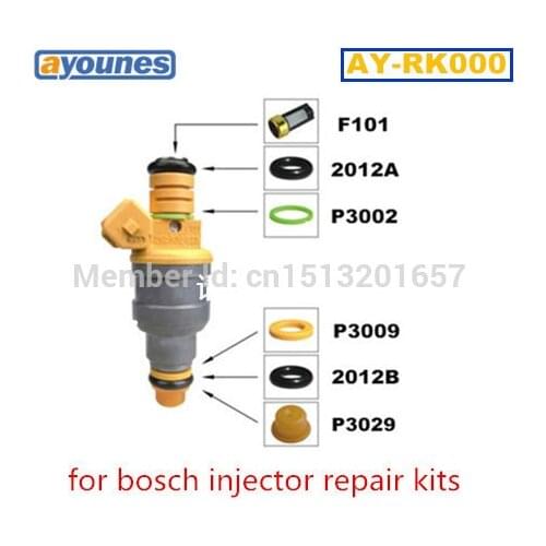AY-RK000 40pcs/bag auto parts fuel injector repair kit service kits fit for bosc* universal type free shipping 0280150762