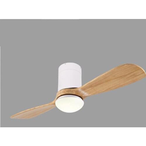 Rodless Black Ceiling Fan Lamp Wood Without Light Living Room Dining Room Bedroom Kitchen Cafe Salon Remote Control Fan light