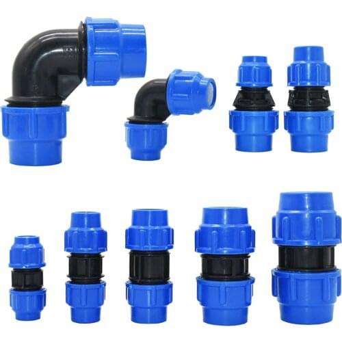 20/25/32/40/50mm PE Pipe Quick Connector Elbow Reducing Water Pipe Joint Plastic Pvc Fittings